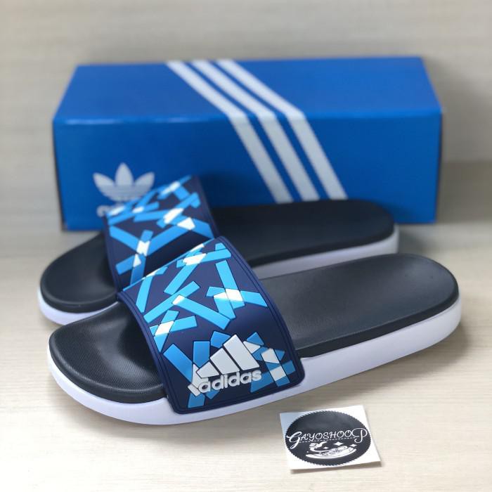 Sandal Adidas Adilette Slide On Blue import
