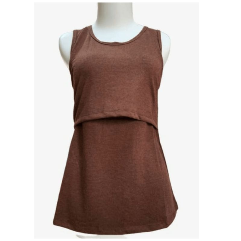 Baju ibu menyusui / tanktop busui bahan kain premium