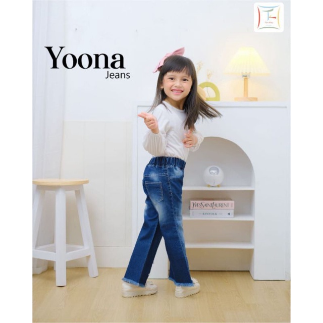 Afsheenastore Celana Jeans Anak Perempuan Yoona Zara 3-7Th