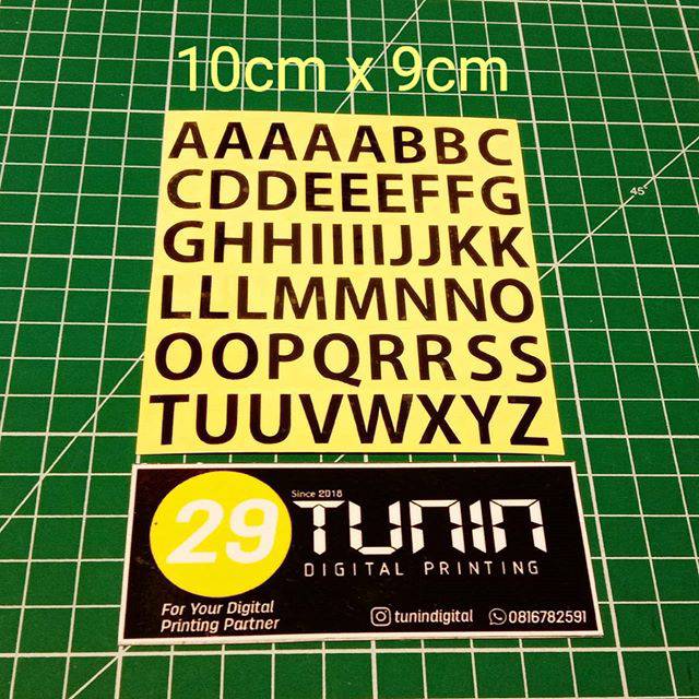 

Sticker cutting alfabet hirup stiker rugos