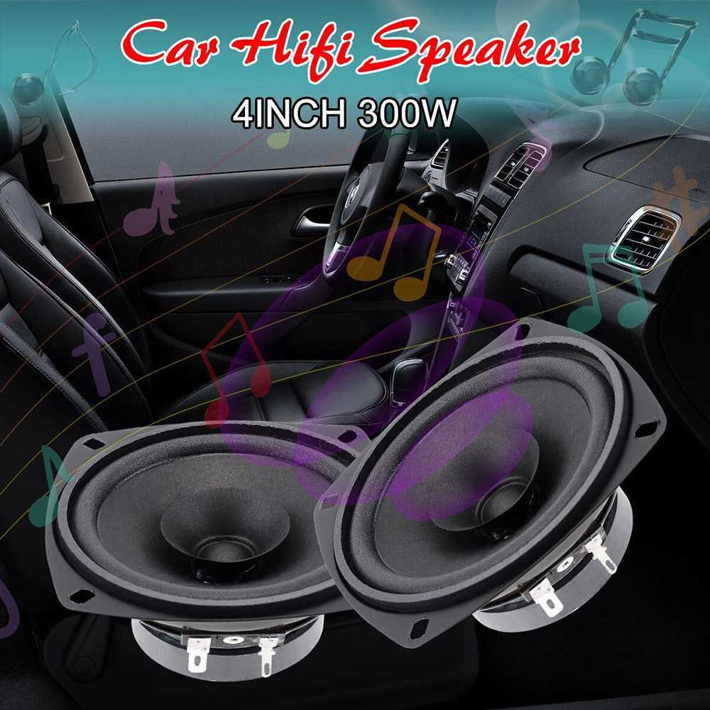 Pcinener Speaker Mobil HiFi 4 Inch 300W 1 PCS - TS-401 12V 4 Inch 300W Universal Car Coaxial Speaker Vehicle Door Auto Audio Music Stereo Full Range Frequency Hifi Speakers