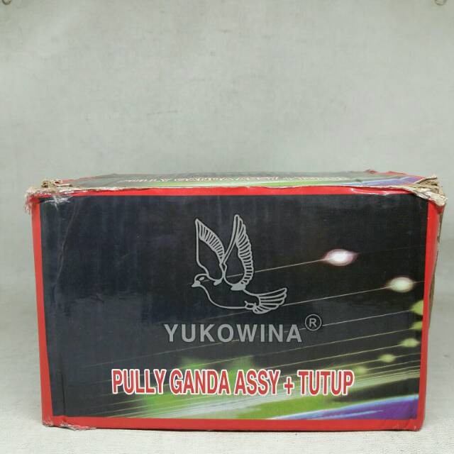 (PULLY12) pully assy + kampas ganda + rumah ganda mio j yukowina