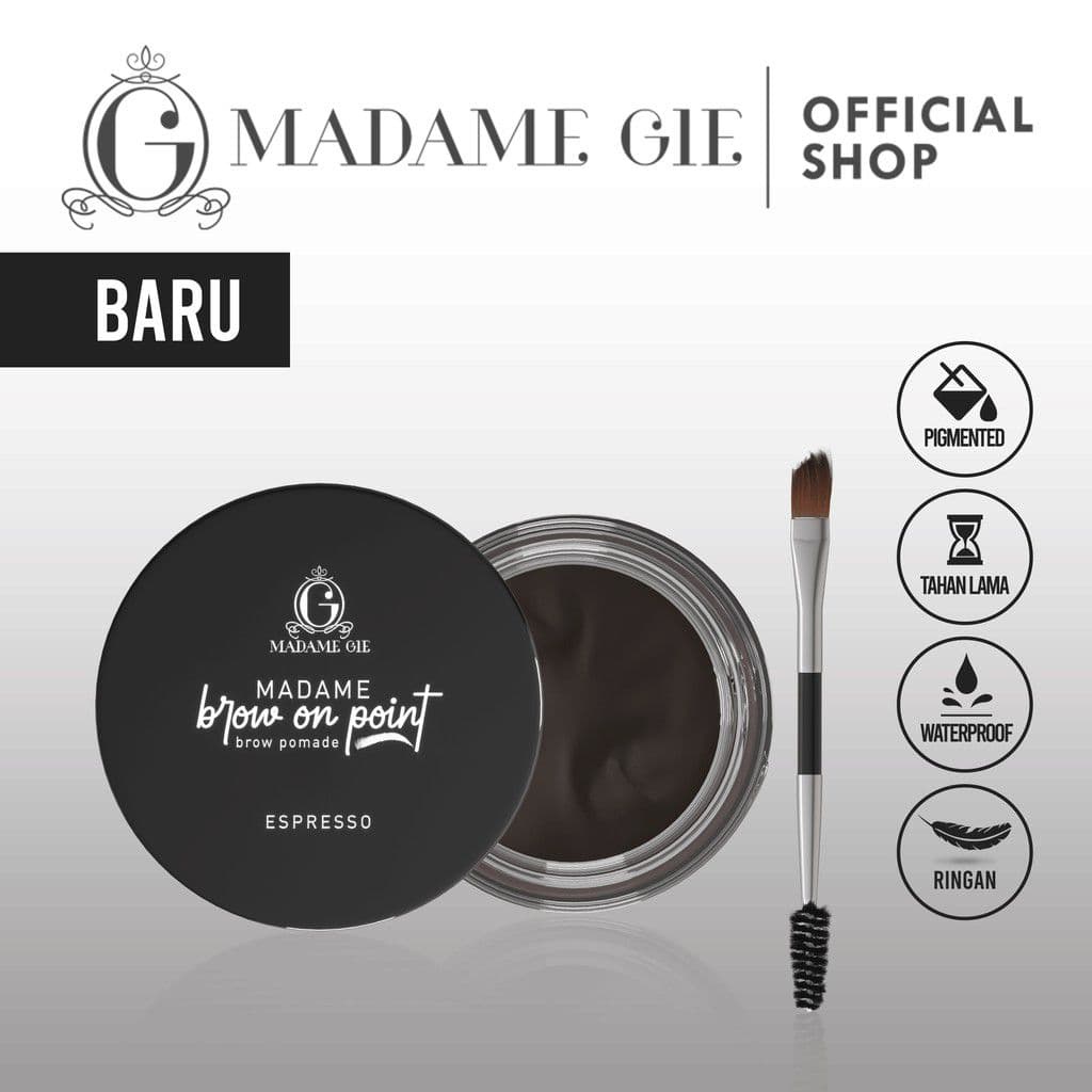 LF - Madame Gie Madame Brow On Point – Make Up Eyebrow Pomade Cream Pensil Alis Waterproof