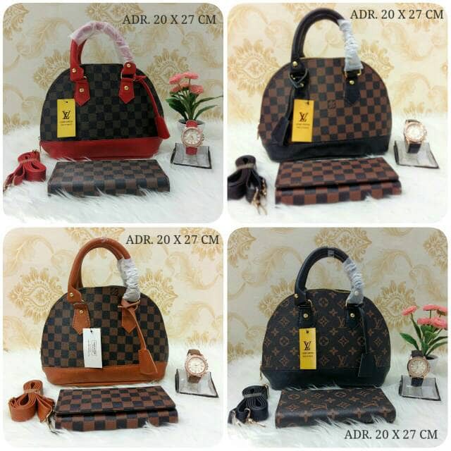 Tas wanita KJP977 TAS LV ALMA LOUIS VUITTON