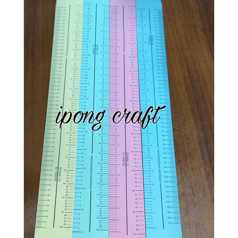 Skala Kertas/ Skala Pola/ Skala Jahit/ Penggaris Skala