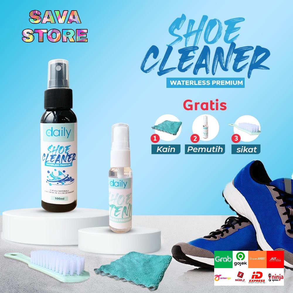 SPRAY CAIRAN PEMBERSIH SEPATU DAN PEMUTIH SEPATU  DAILY SHOE CLEANER