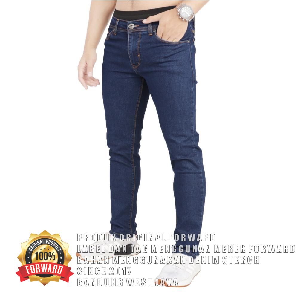 celana jeans denim panjang skinny semi slimfit forward cowo/cowok/pria murah dan grosir