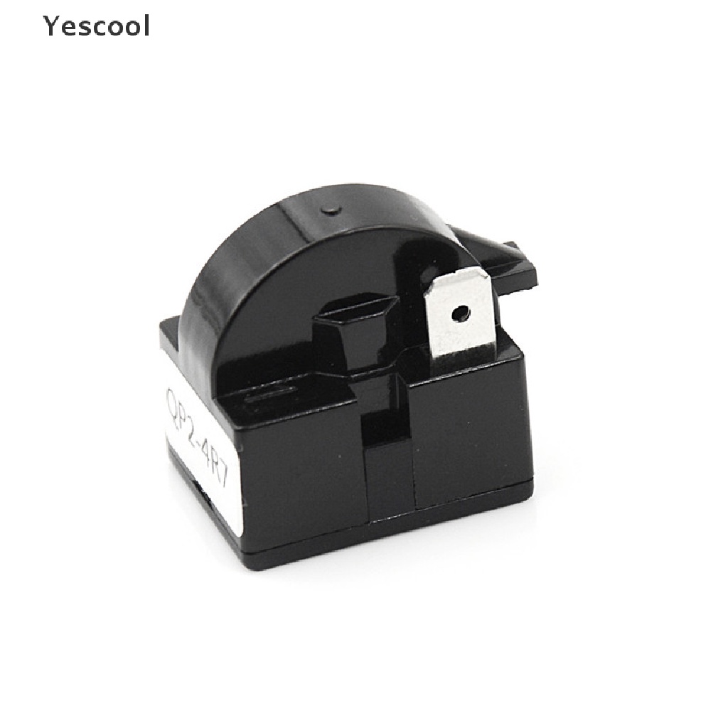 Yescool Starter Relay PTC 1 Pin 4.7 Ohm Warna Hitam Untuk Kulkas