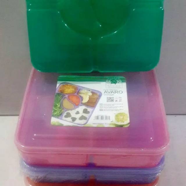 Kotak makan 6 sekat - rantang 6 sekat avaro foodkeeper