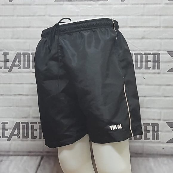 CELANA PENDEK OLAHRAGA TERBARU TERMURAH PROMO BISA COD TNI  AL HITAM BAHAN MICRO