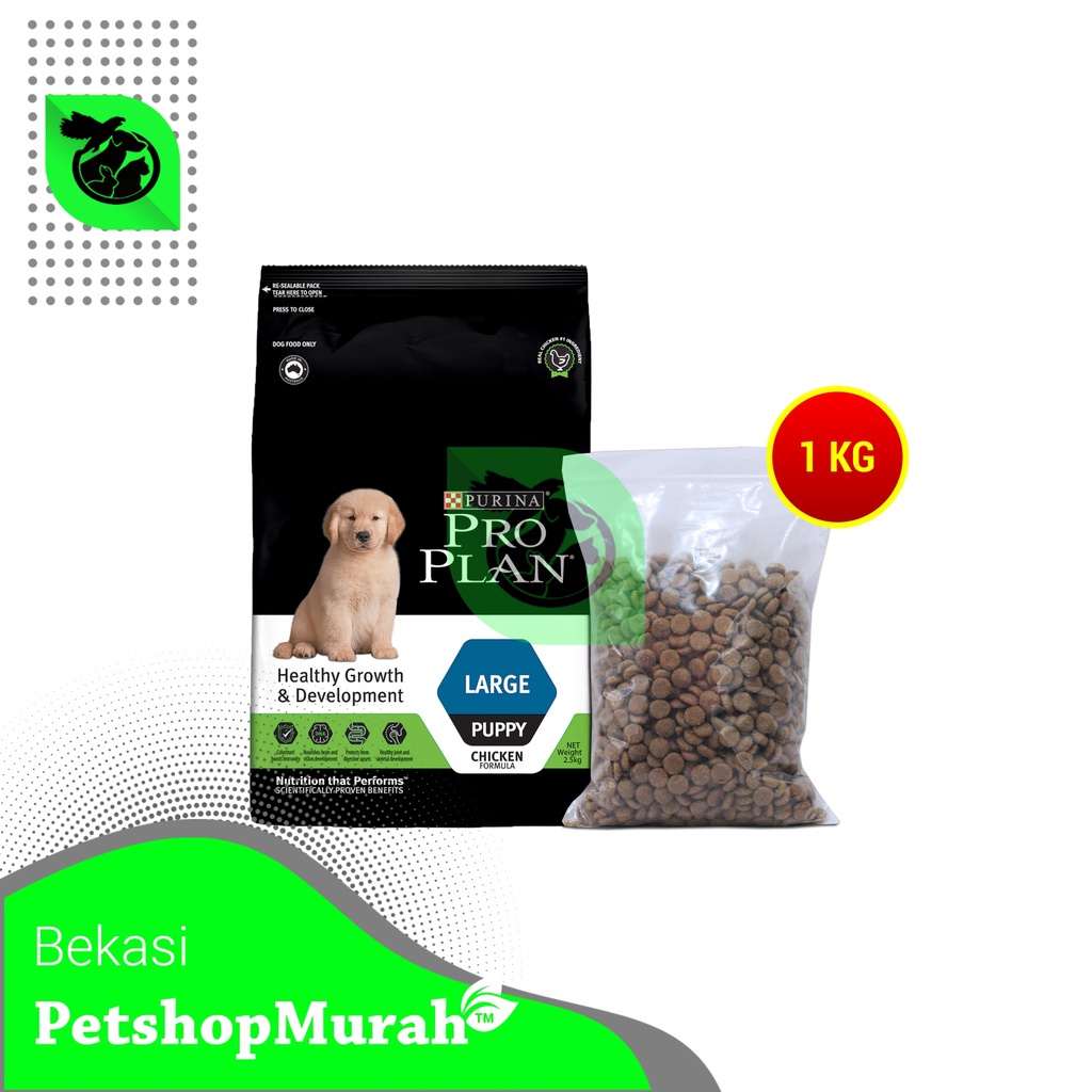 PRO PLAN Makanan Anjing large Puppy CHICKEN 1 KG REPACKING