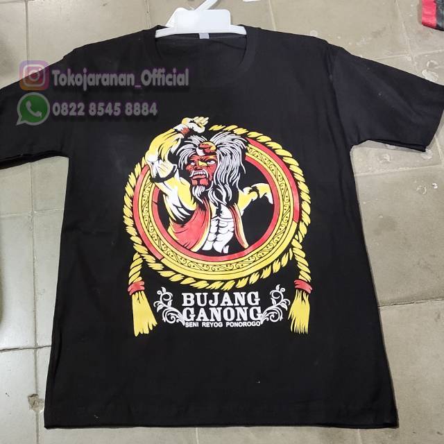 Kaos ganong / kaos murah / kaos reog / kaos jaranan / kaos barong / barongan / reog / ganongan /gong