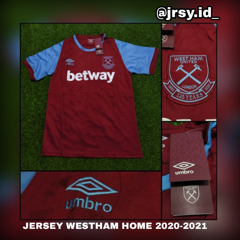 JERSEY BOLA WESTHAM HOME 2020-2021