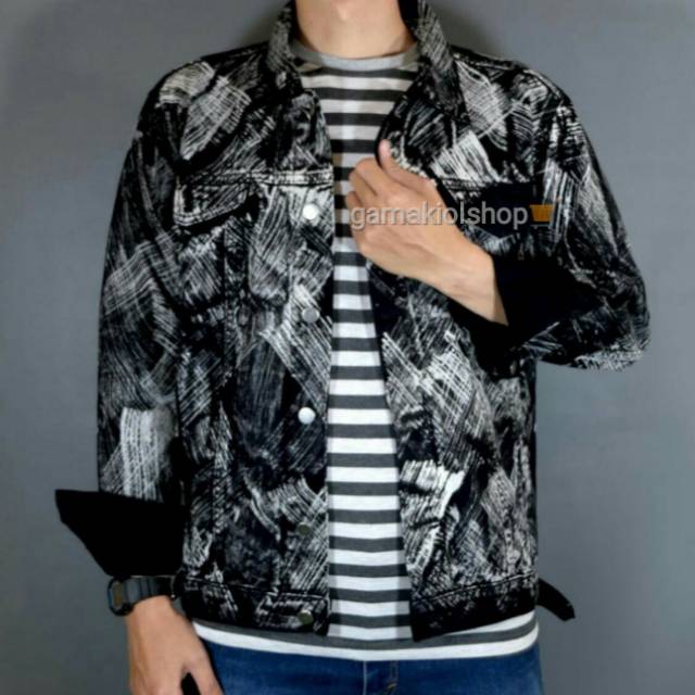 Jaket Jeans Non Stretch - Washed 3D Black 2