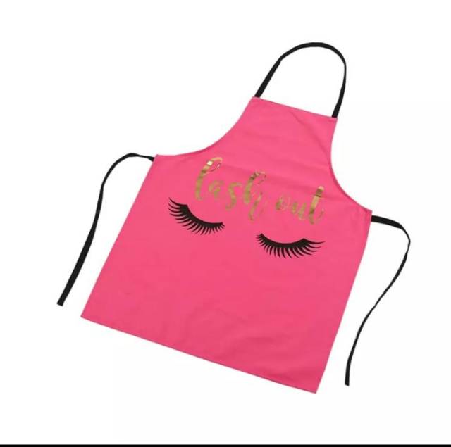 Apron celemek eyelash studio atau untuk sulam / eyelash extension agar baju tidak kotor / seragam salon