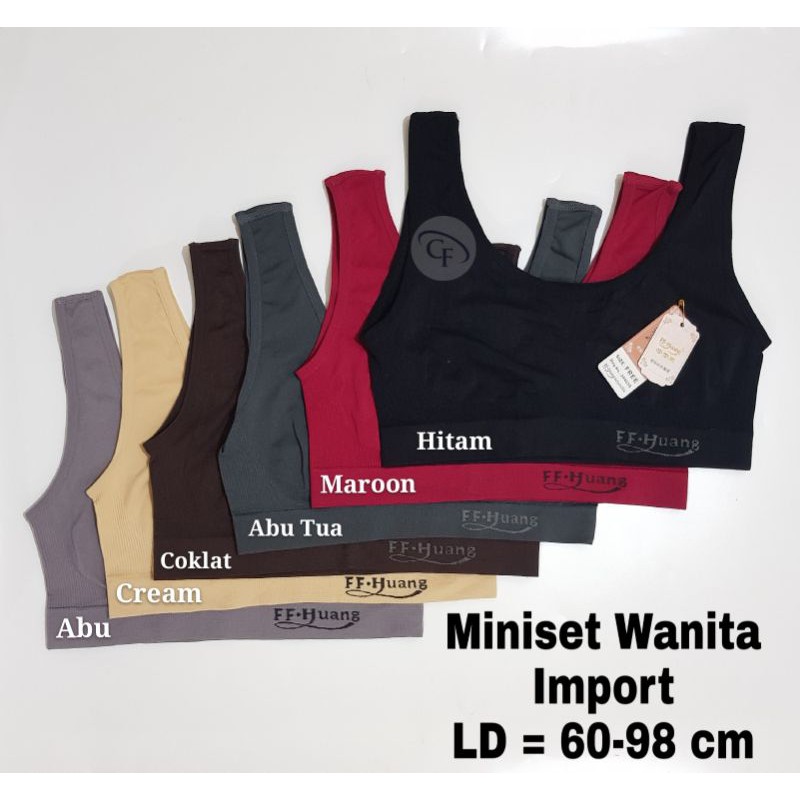 Miniset Wanita Import / Sport Bra Import