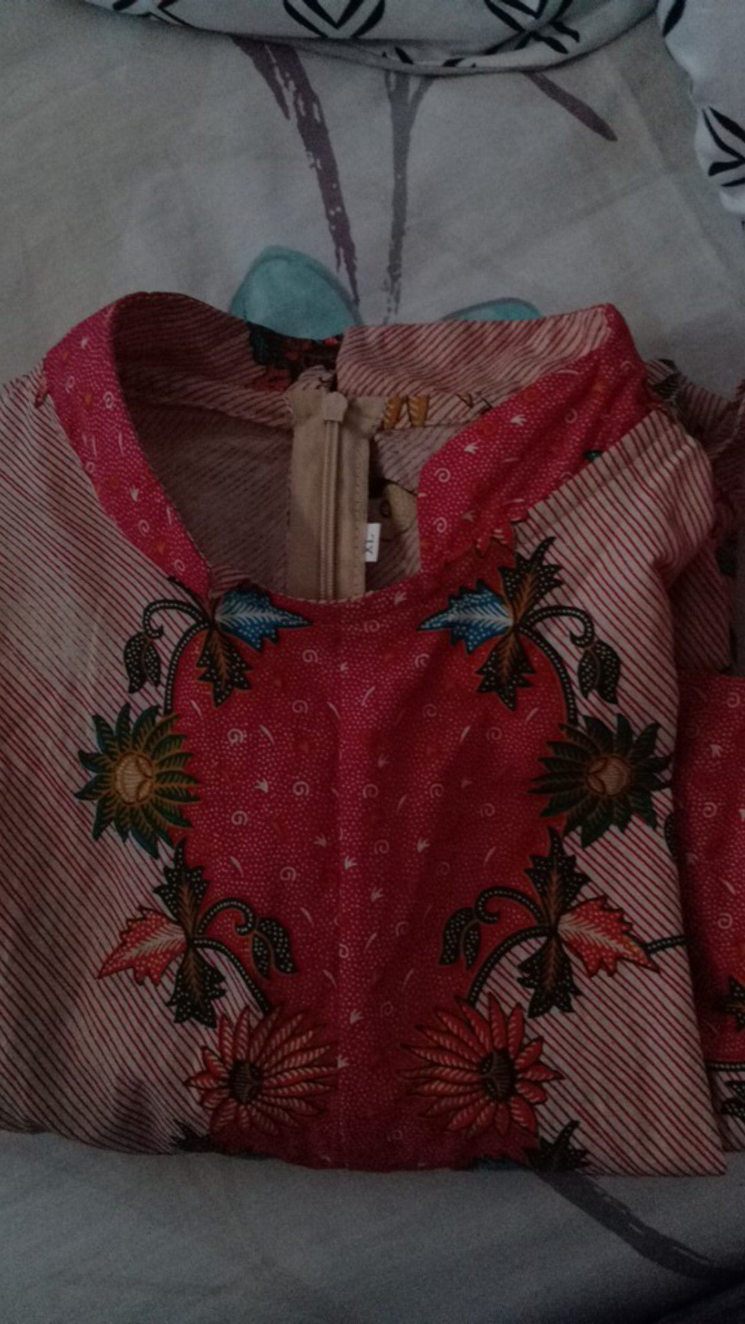 ((cod)) Atasan Batik Wanita Kantor Model Tunik Size M L Xl Xxl Xxxl