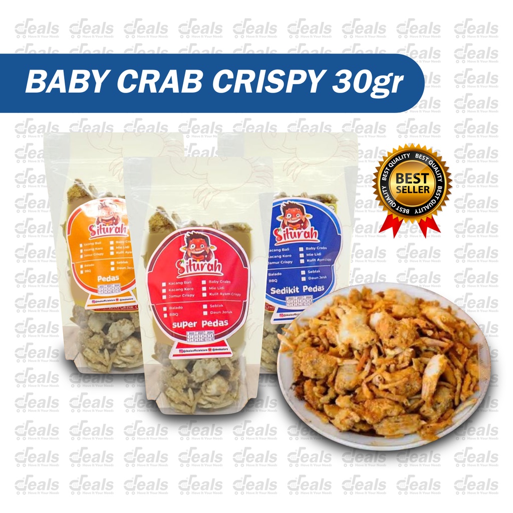 

Baby Crabs Crispy Rajungan Kriuk Kepiting Kriuk 30gr