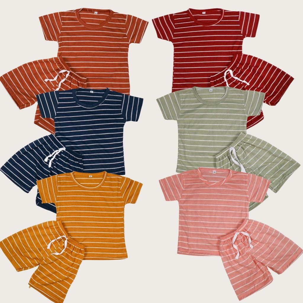 BabynKids - Setelan Anak Laki Laki / Setelan Salur Anak Unisex / Setelan Anak Perempuan / Setelan Harian Anak / Setelan Anak usia 0 - 5 tahun