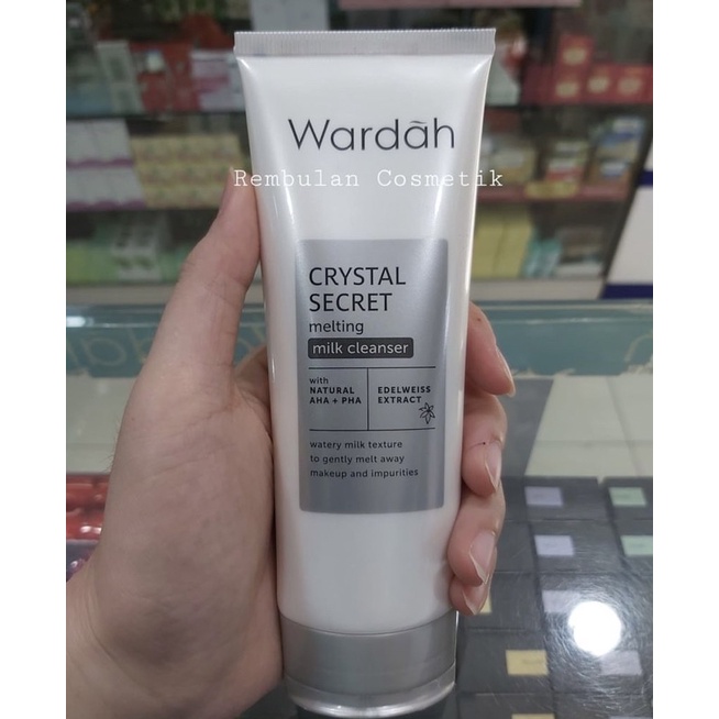 Wardah Crystal Secret Melting Milk Cleanser with Natural AHA + PHA (Pembersih Muka)