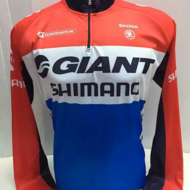 Jersey sepeda GIANT SHIMANO MERAH BIRU