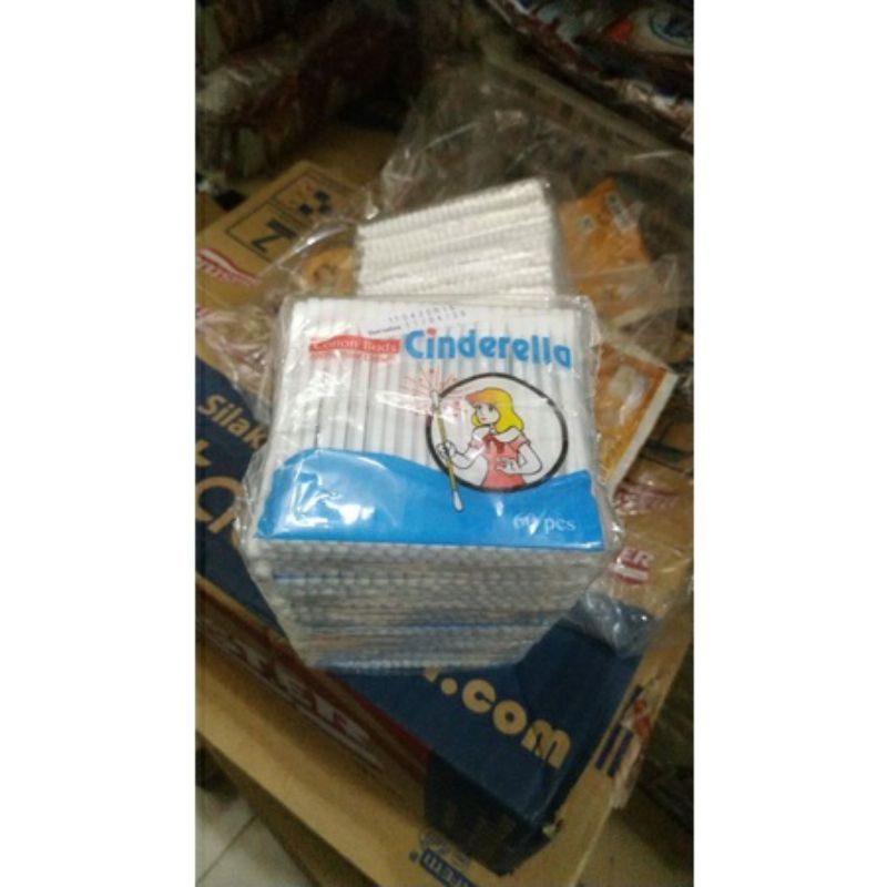 COD Cotton Buds Cinderella Baby Dewasa 60 - 50 pcs anak extra Fine Korek kuping Pembersih telinga pure