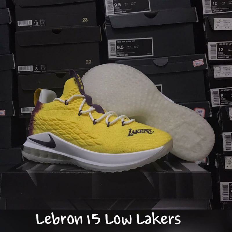 lebron 15 low yellow