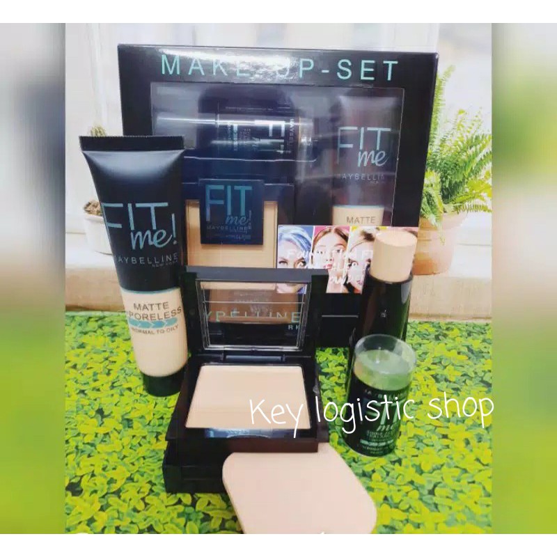 Maybelline Fit Me Set Foundation Bedak Concealer 4in1 - 3in1 - 2in1