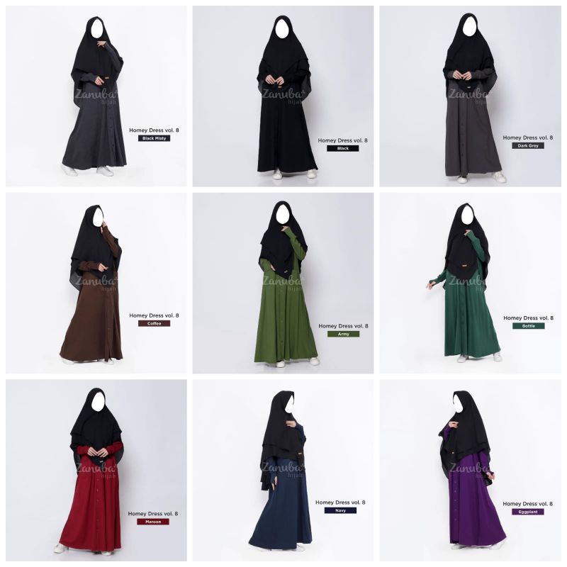 HD 8 Zanuba Hijab - Homey Dress Vol 8 by ZANUBA HIJAB - Homey Dress 8 Zanuba - HD 8 Zanuba Hijab - D