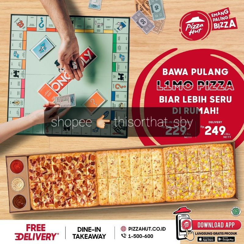 Pizza Hut L1MO PIZZA Pizza 1 Meter