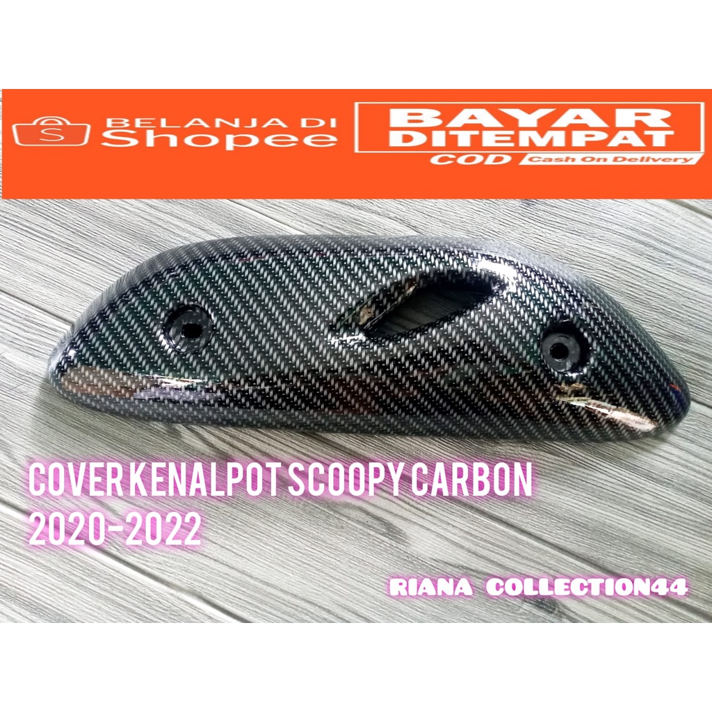 promo cover tutup knalpot scoopy carbon ,scoopy new 2020 2022