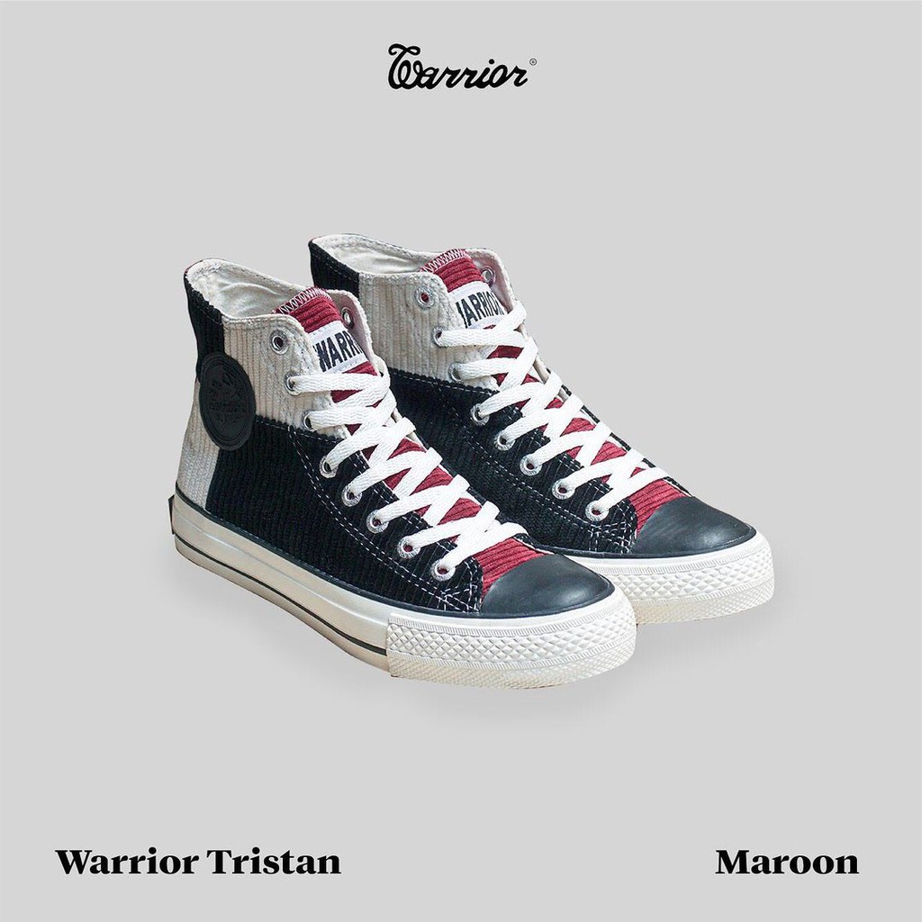 Sepatu Warrior Tristan High Maroon - Sepatu Shoes Original
