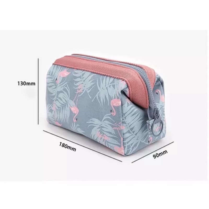 Tas Kosmetik Charming Water Resistant Cosmetic Cube Pouch