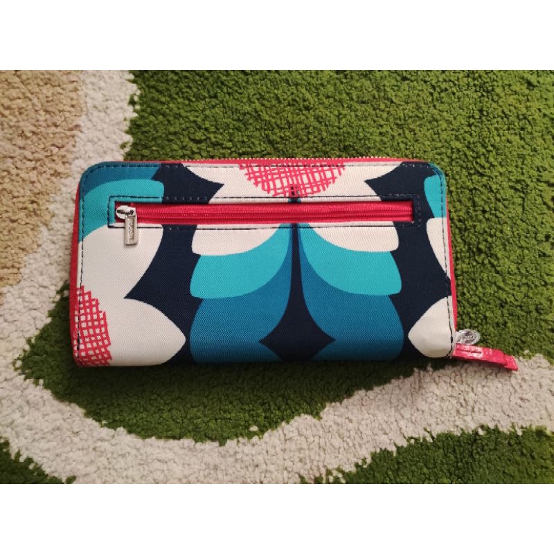 (PRELOVED)Dompet Fossil Original kanvas bunga