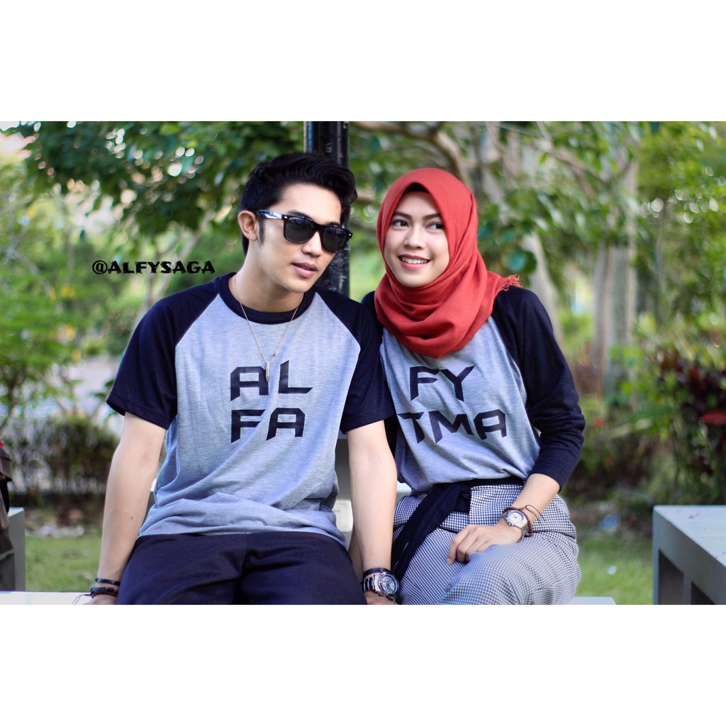 Kaos Couple Bisa Sablon Namamu Dan Pasangan Kaos Couple Romantis