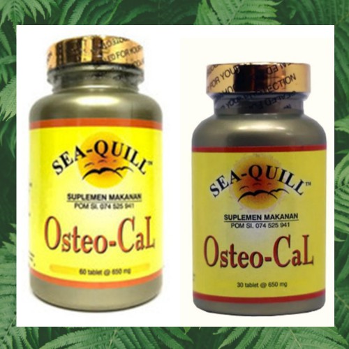 Sea-Quill Osteo CaL / Seaquill / Vitamin Tulang Osteoporosis /  Suplemen Tulang [BPOM]