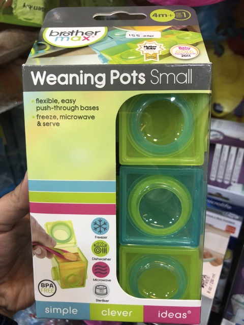 Brother max weaning pots small - kontainer mpasi bayi