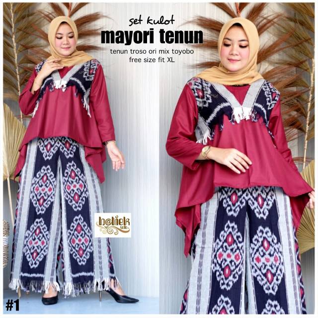 Set kulot mayori tenun