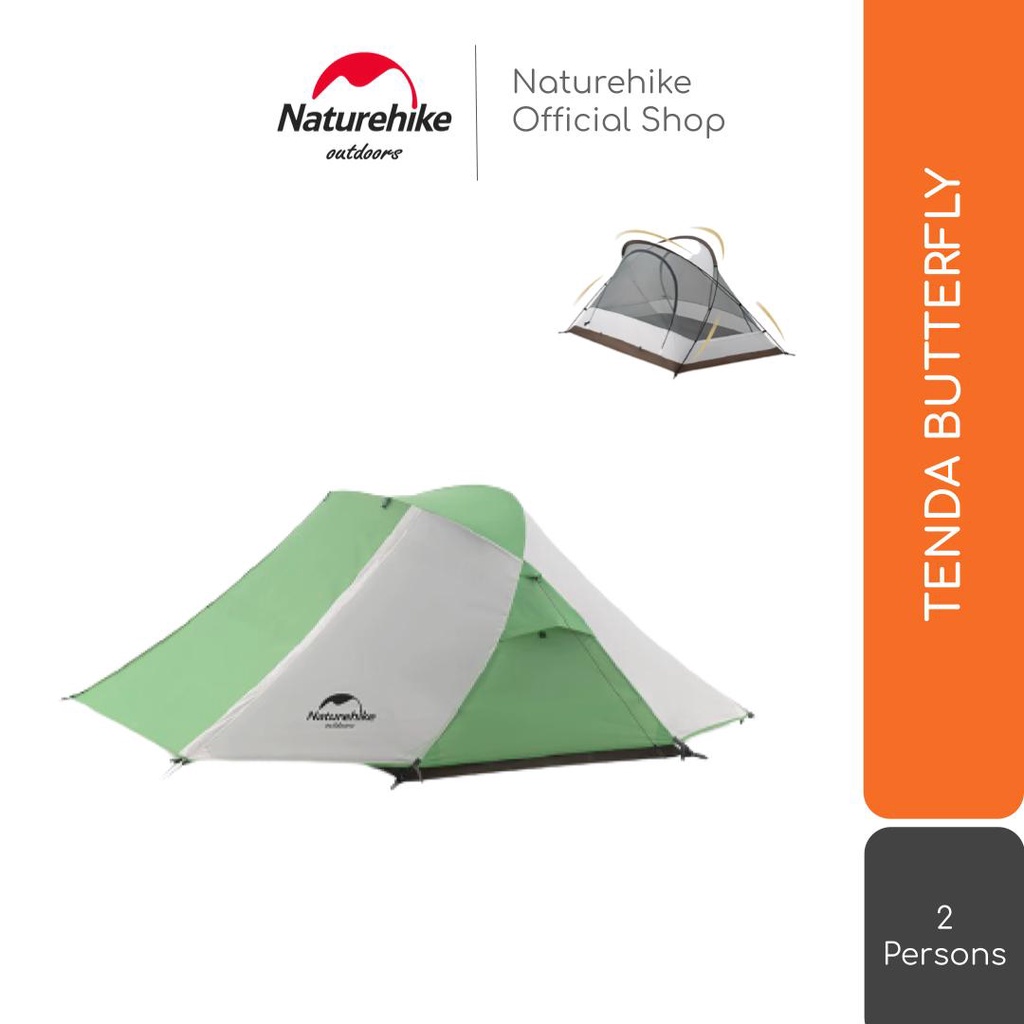 Naturehike Tenda Butterfly 2 Orang / 2P Camping Nh21Yw132