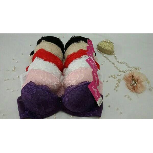 Bra Busa Push up Renda Brukat Bunga Seksi