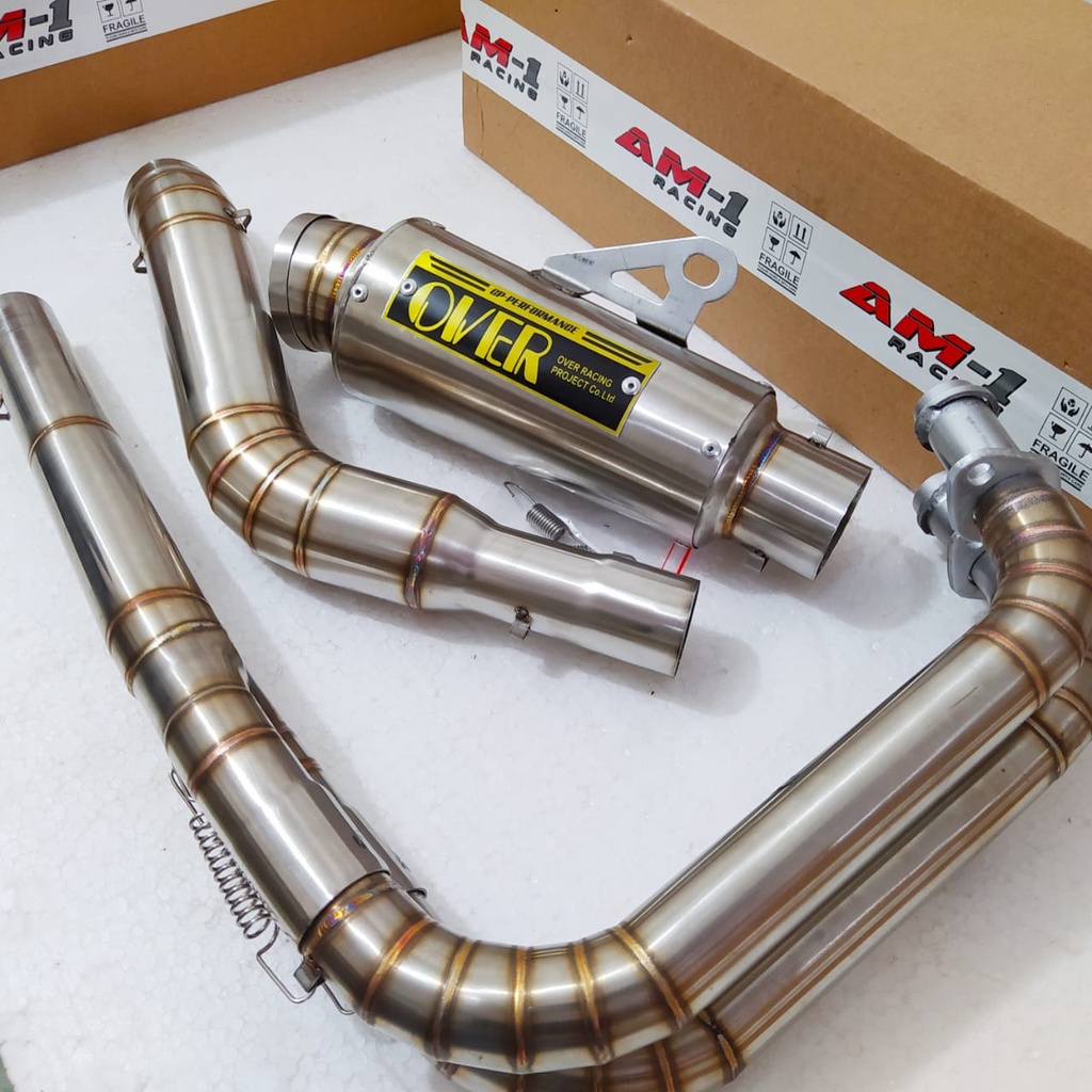 Knalpot Racing  Over Japan Gp RS Yamaha R25 R 25 Mt25 Mt 25 Kawasaki Ninja 250 Karbu Ninja 250 Fi In