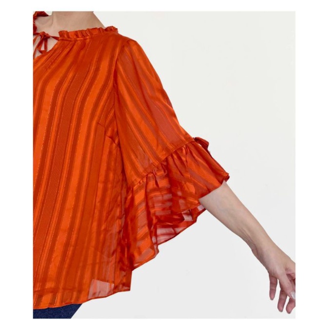 Lauren C peasant batwing blouse