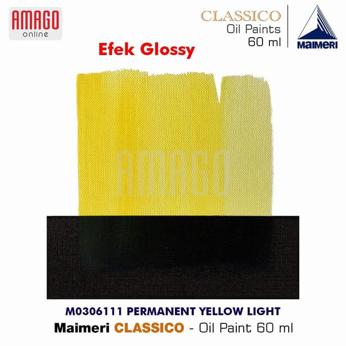 Cat Minyak Lukis MAIMERI Classico - Oil Paint - Permanent Yellow Light - 60ml - M0306111
