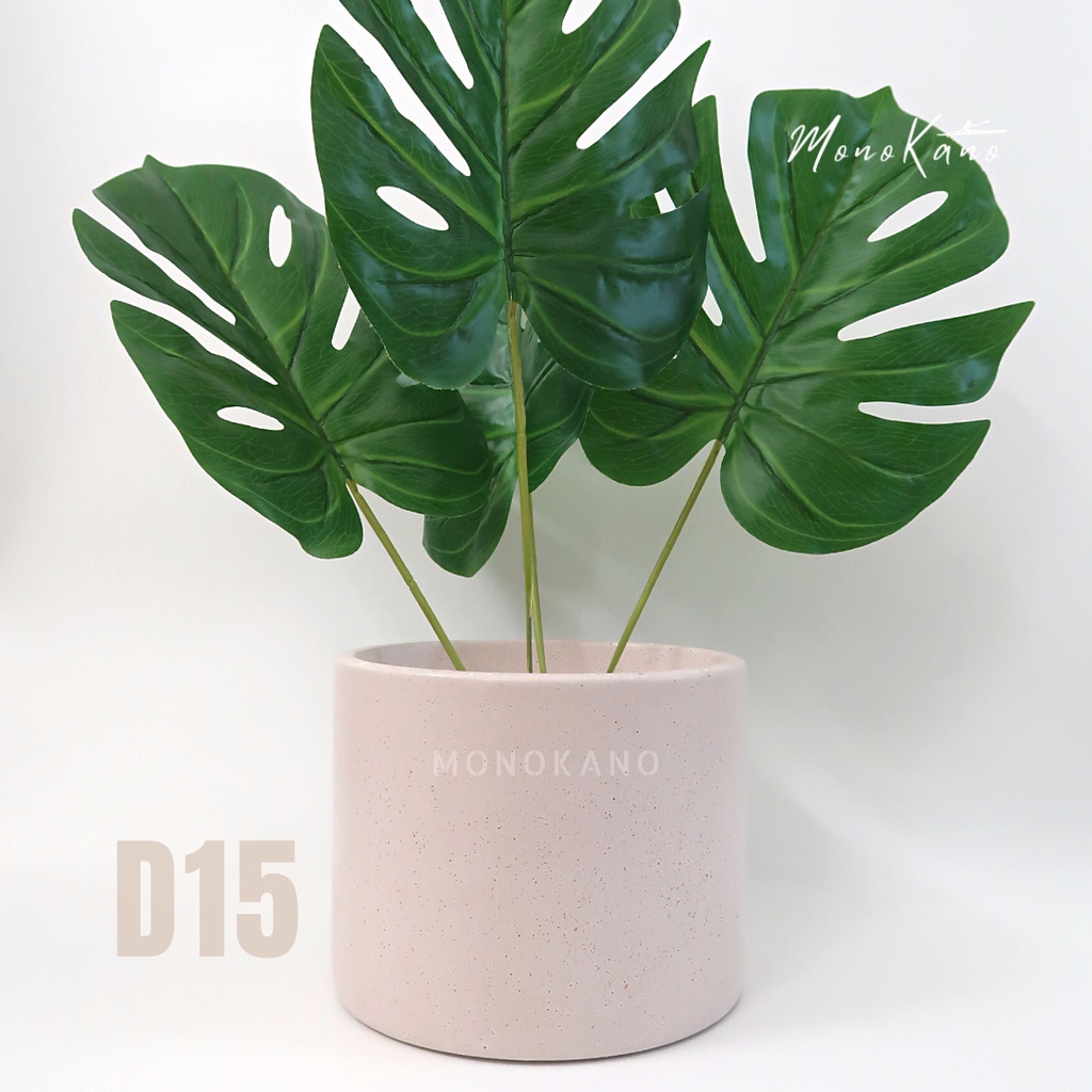 Pot Tanaman Besar D15 Waterproof Timberwolf/Pot Estetis/Pot Cream/Pot Semen Anti Air/Pot Beton/Aesth