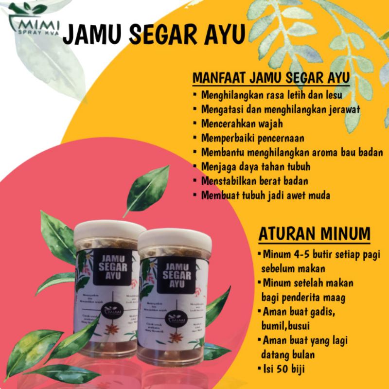 

Jamu Segar ayu, jamu awet muda