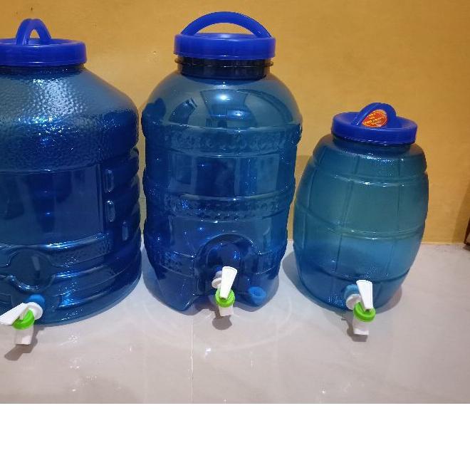 galon air / botol galon + kran / galon keran pet air 5 , 8 ,12 , 19 liter