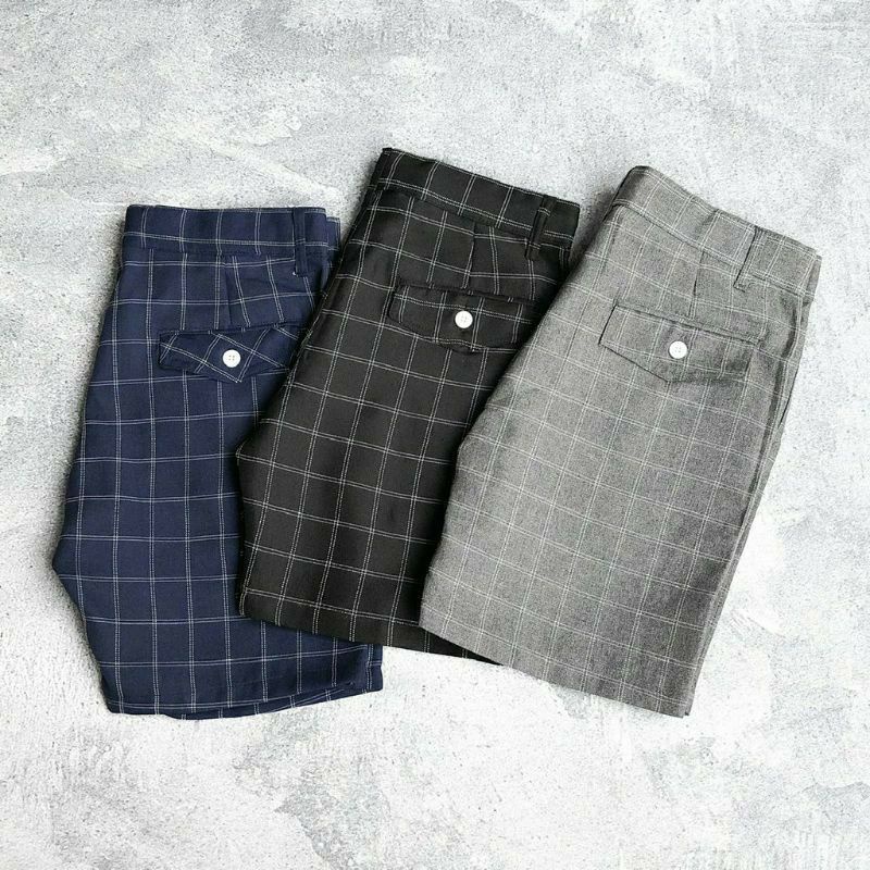 Celana Pendek Chino Tartan Pria Tartan Pants Celana Tartan Pria Celana Panjang Pria