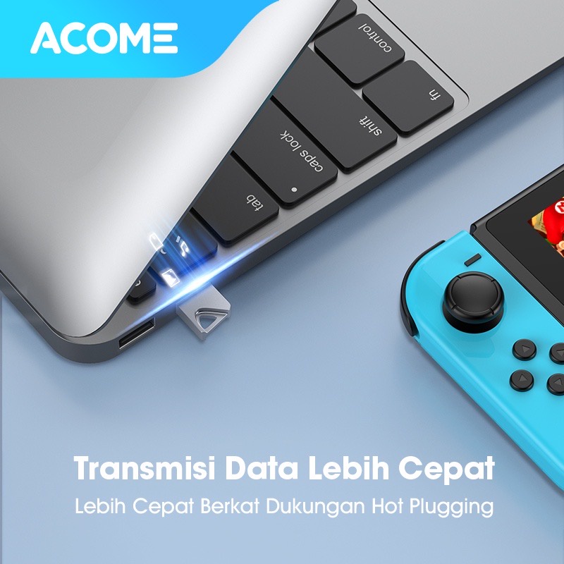 Acome Full Metal High Speed Flashdisk Memory 16GB 32GB Garansi Resmi 1 Tahun seri AMF