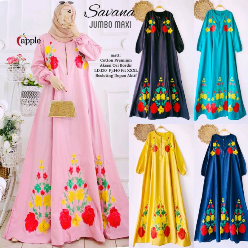 Savana jumbo maxi jumbo dress fashion muslim