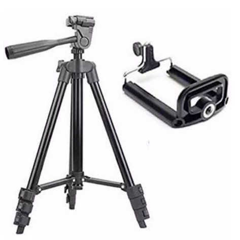 ITACC Tripod 3120 / 3210 FULL BLACK 1Meter + Holder U Universal Weifeng